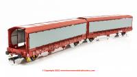 OO-IPA-141A Revolution Trains IPA Car Carrier Twin Set Covered - STVA Red